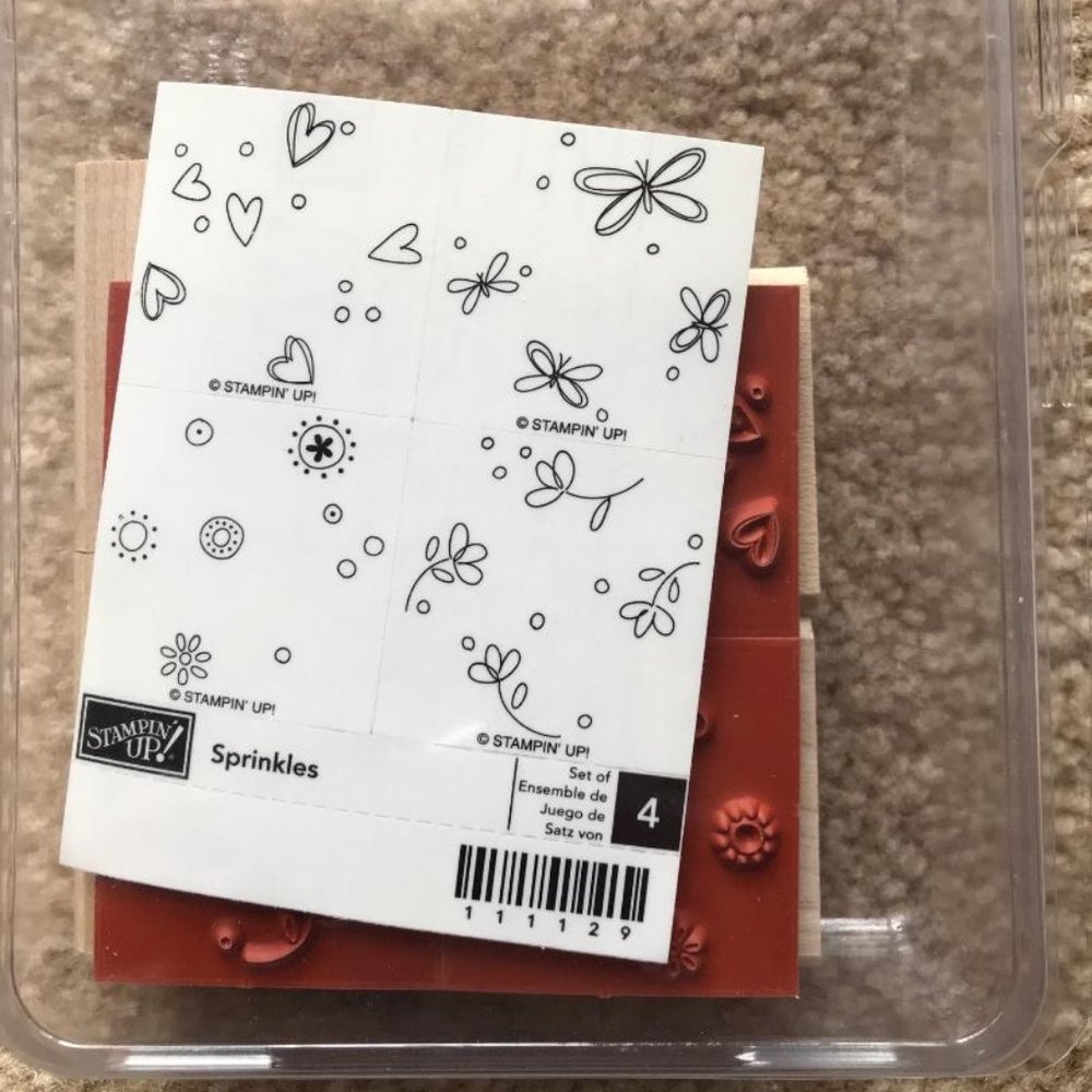 Stampin' Up Sprinkles set of 4 stamps